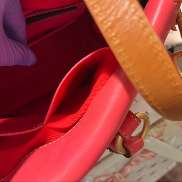 Dooney & Bourke Florentine Large Fuchsia Satchel - Picture 13 of 15